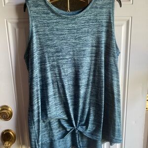 Sleeveless Blue Top